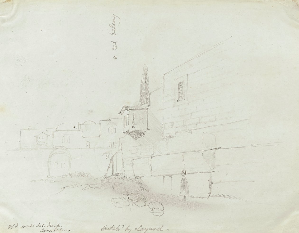 Rød balkon, Jerusalem af Miner Kilbourne Kellogg