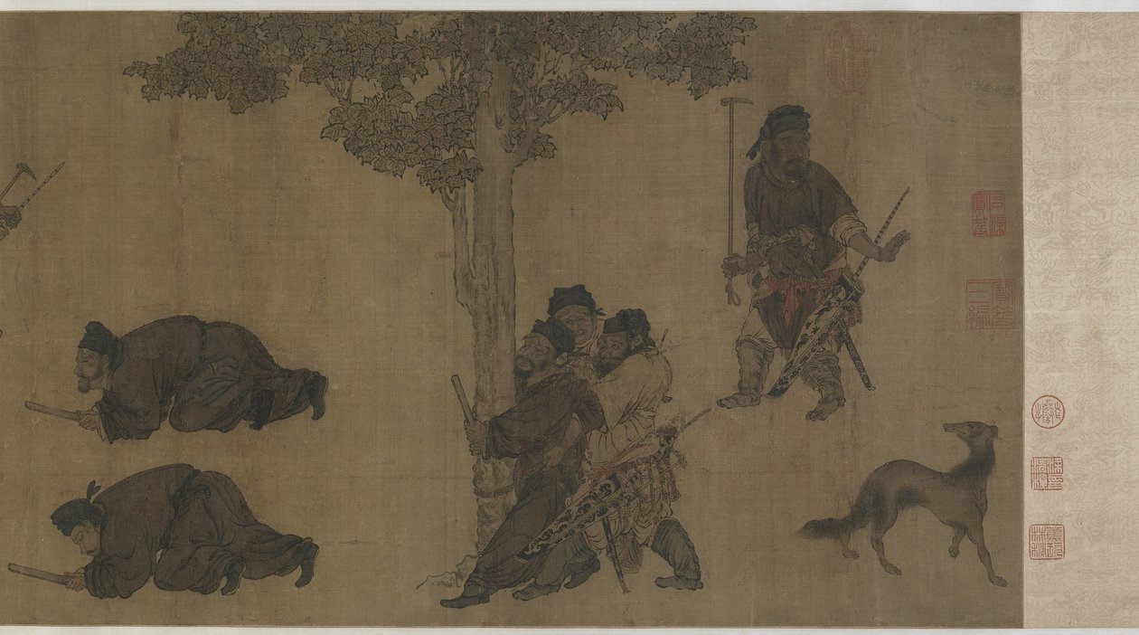 Formaning i lænker af Ming Dynasty Chinese School
