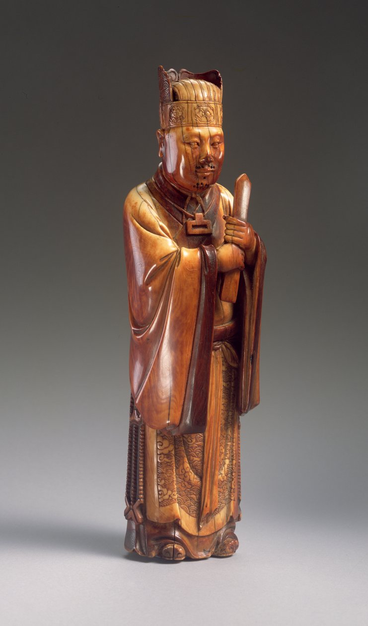Figur af en embedsmand (udskåret elfenben) (se også 272119) af Ming Dynasty Chinese School