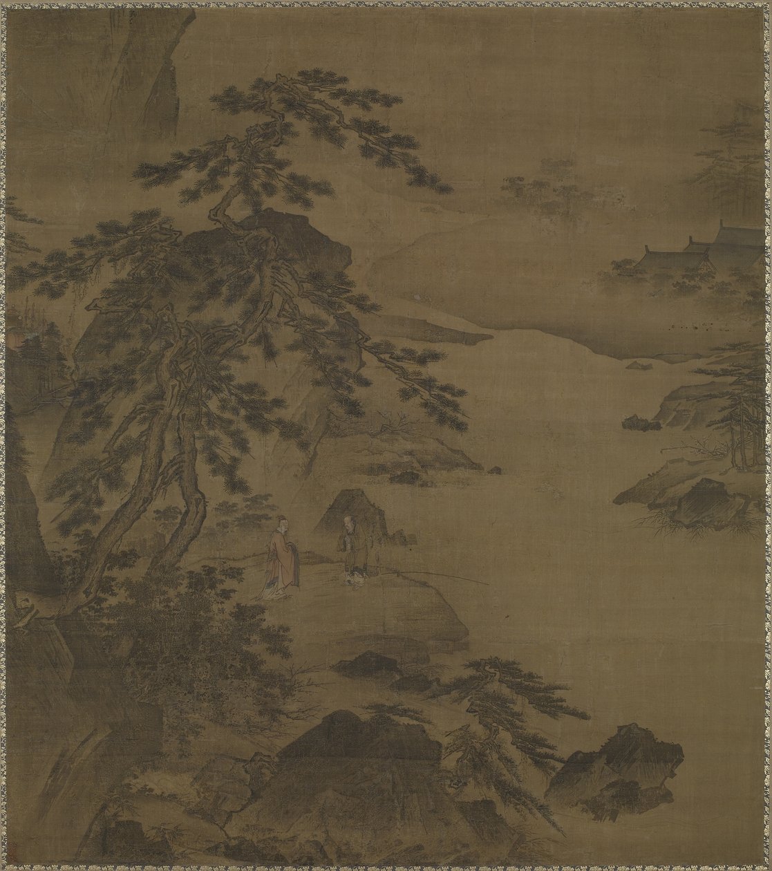 Besøg af Sage ved Wei-floden, midten af det 15. århundrede af Ming Dynasty Chinese School