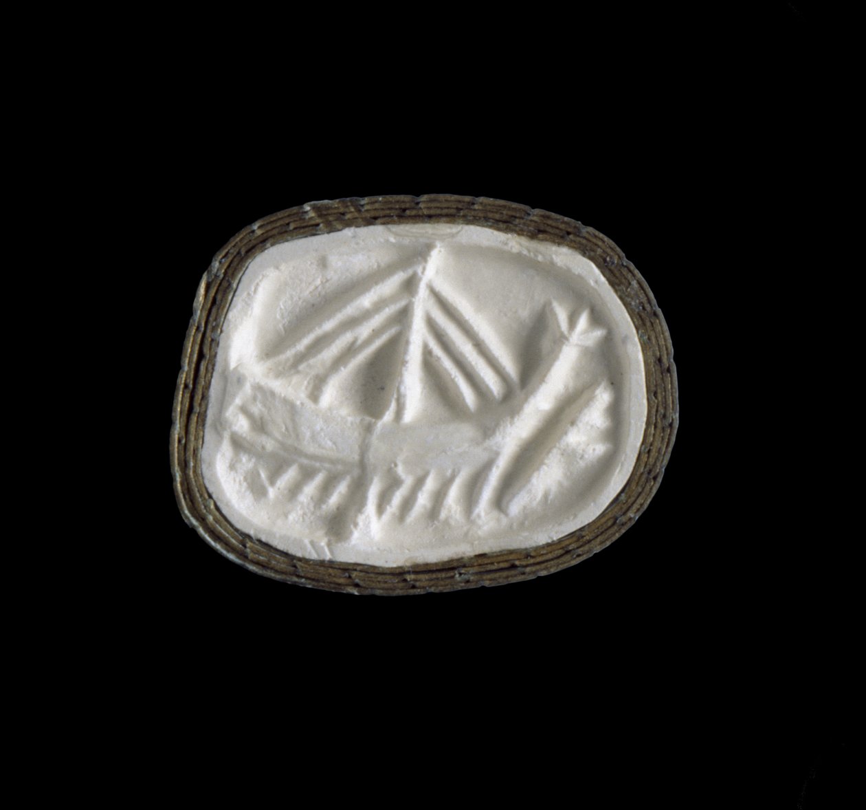 Segl, Mellemminoisk I Periode, ca.2100-c.1900 f.Kr. (sten (steatit); gips) af Minoan