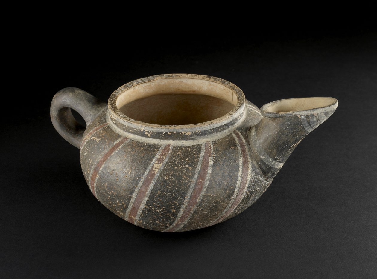 Udsprøjtet vase, Knossos, Kreta, ca. 1500 f.Kr. (malet lertøj) af Minoan