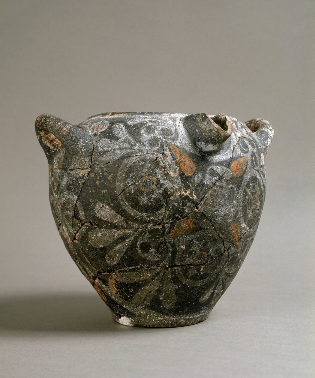 Græsk kunst: keramikkrukke i stil med Camares. Fra Cnossos. 1900-1700 f.Kr. Heraklion, Arkæologisk Museum af Minoan