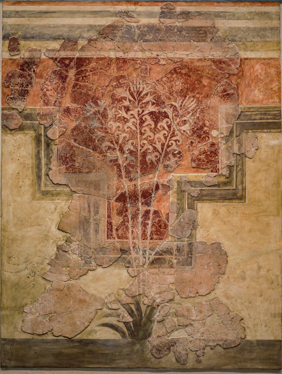 Minoisk komposition. Panel af "Liliy Frescoes" af Minoan