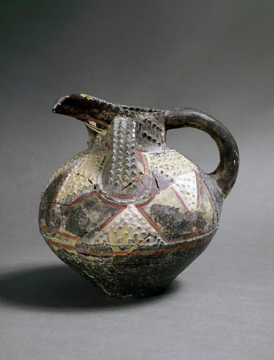 Minoen-kunst: keramikvase i barbotinstil. Fra Agia Triada (Hagia Triada). Omkring 1500 f.Kr. Svag. 15,5 cm Heraklion, arkæologisk museum af Minoan