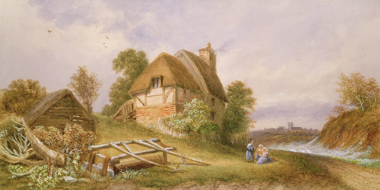 I nærheden af Christchurch, Hampshire, 1874 af Miss Lorimer