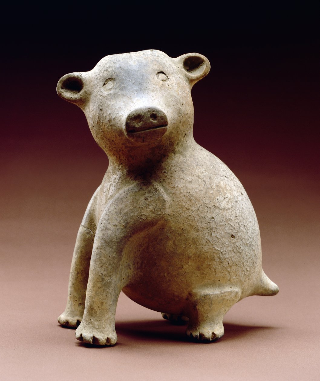 Flaske med bjørnebillede, sen Mississippian periode, 1200-1500 (keramik) af Mississippian culture
