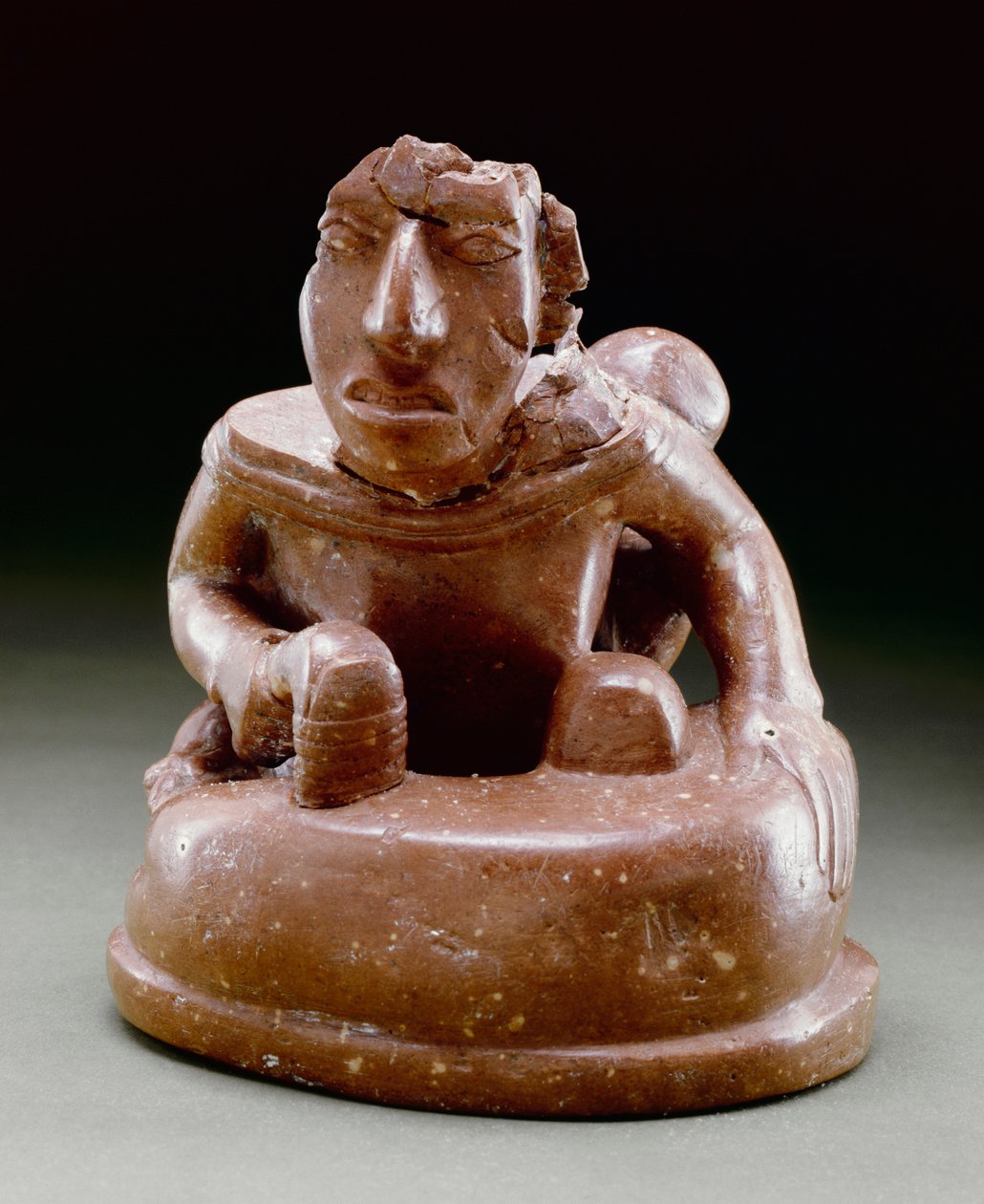 Birger figur, 1000-1250 (bauxit) af Mississippian culture