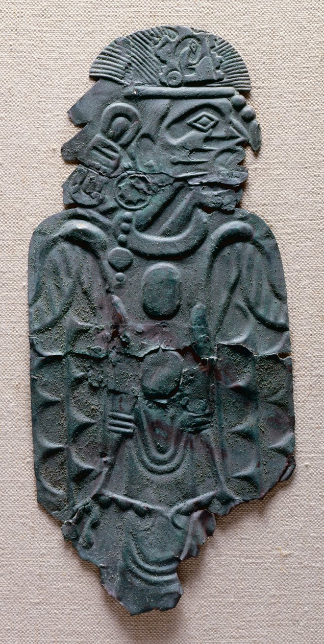 Wulfing plade, 1200-1400 (kobber) af Mississippian culture