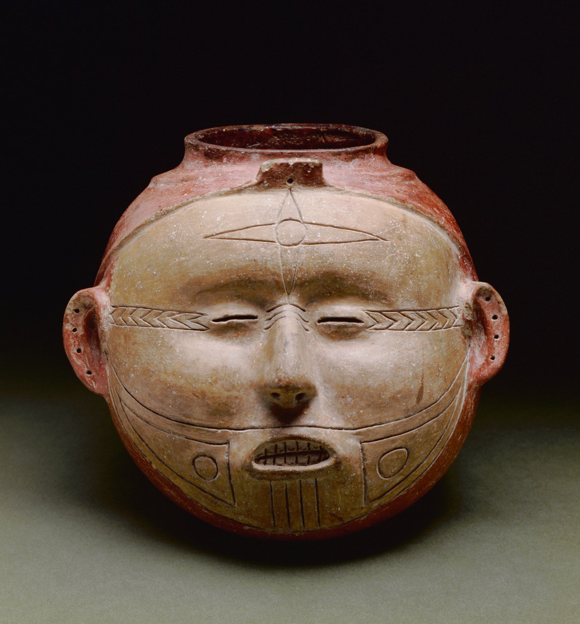 Menneskelig billedbeholder, sen Mississippian periode, 1300-1500 (keramik) af Mississippian culture