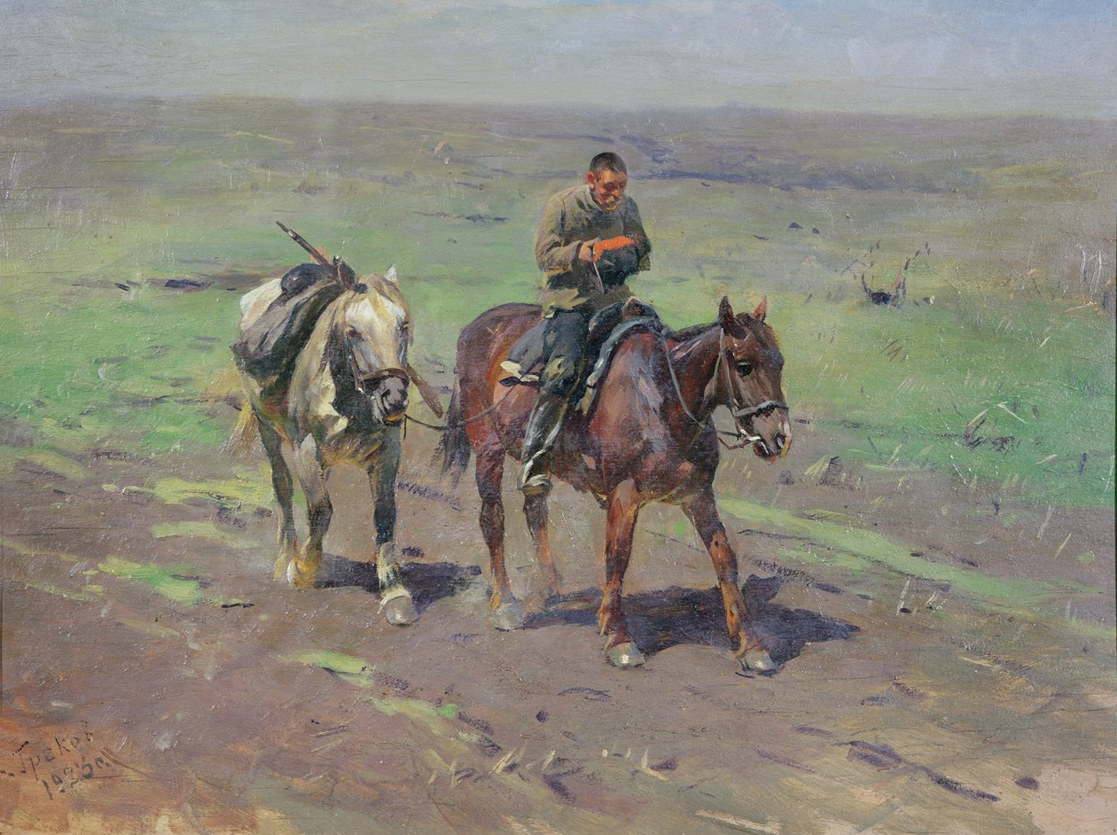 Til Budennyy Detachment, 1923 af Mitrofan Borisovic Grekov