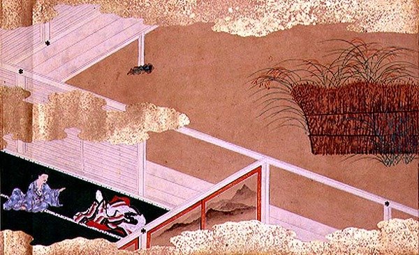 Tales of Bunsho (blæk, farve og guld på papir) af Mitsuyoshi Tosa