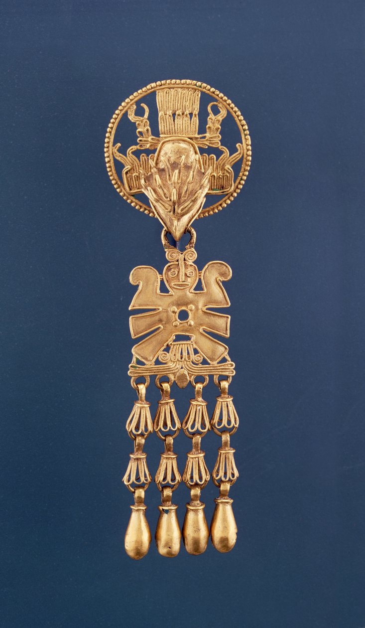 Stiliseret figur (guld) af Mixtec
