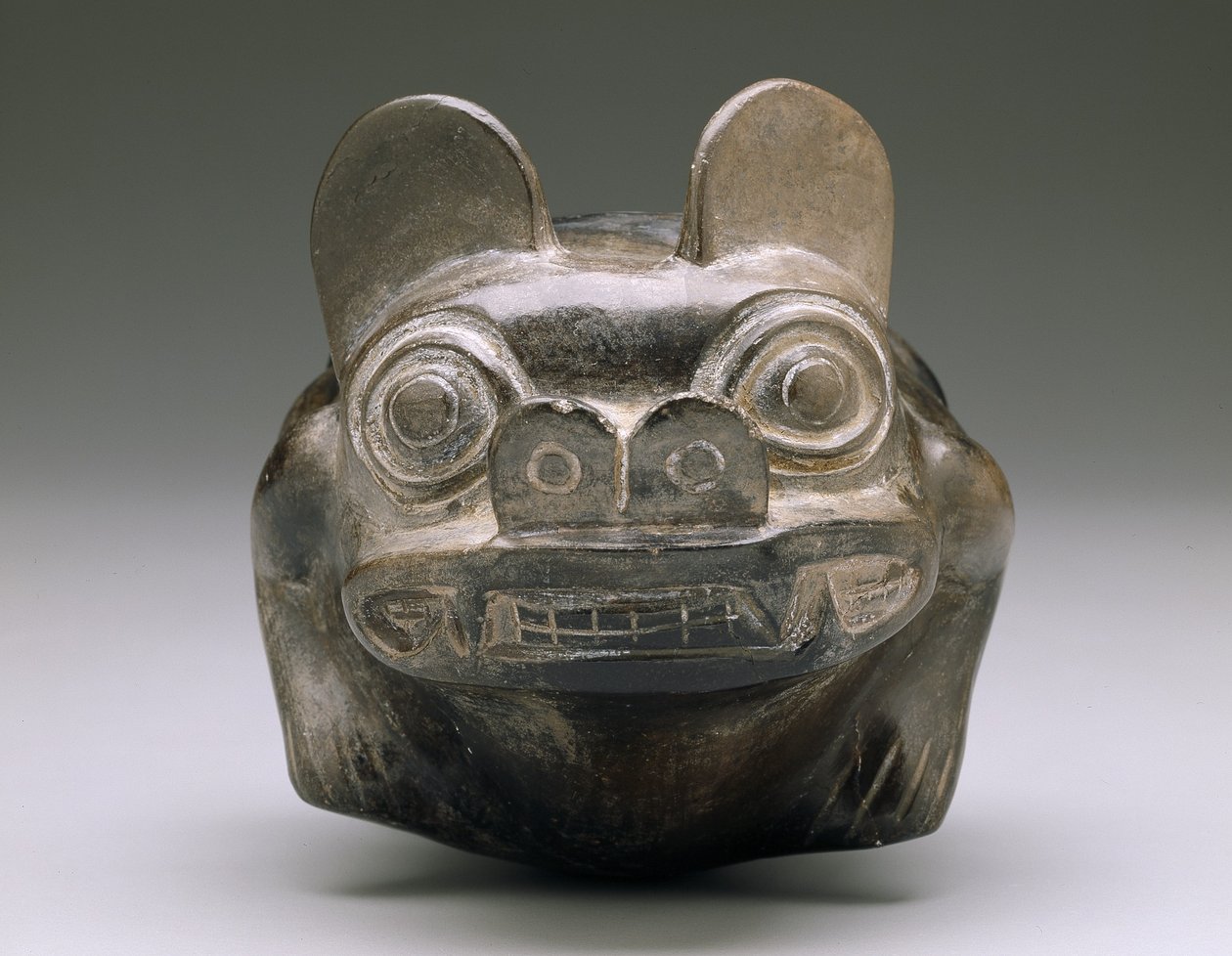 Dyreskål, tidlig mellemliggende periode, Moche fase I-II, ca.1-200 e.Kr. (keramik) af Moche Moche