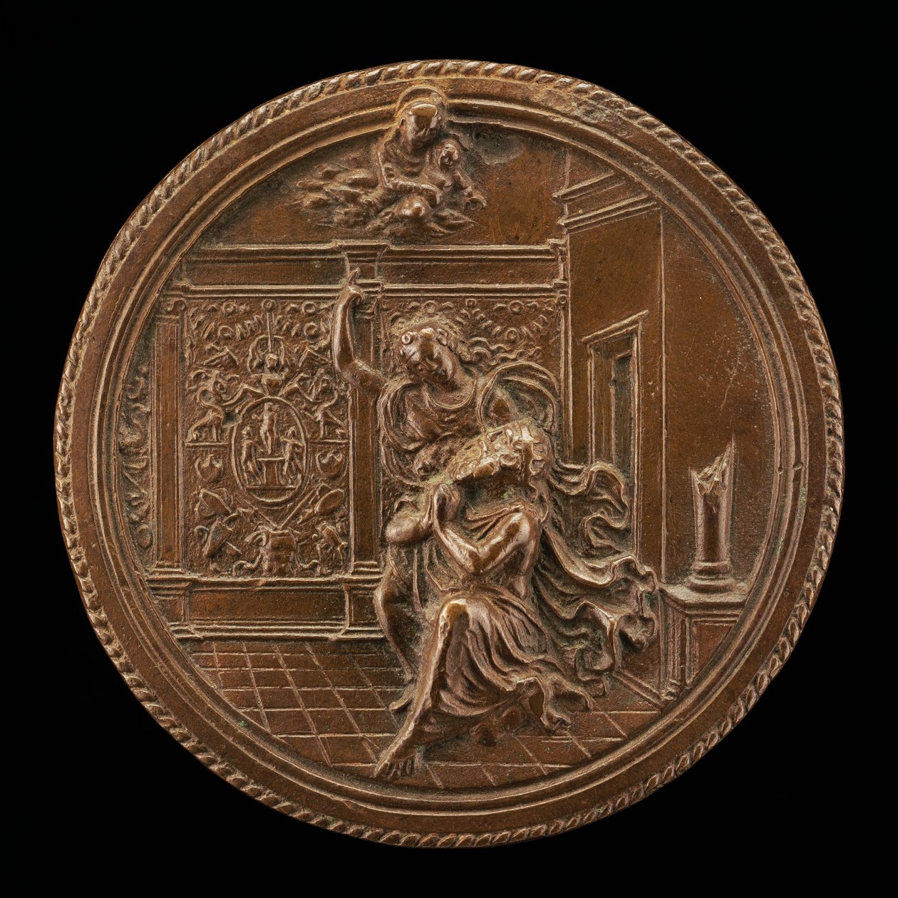 Augustus og den tiburtinske sibyll, slutningen af det 15. - begyndelsen af det 16. århundrede. af Moderno