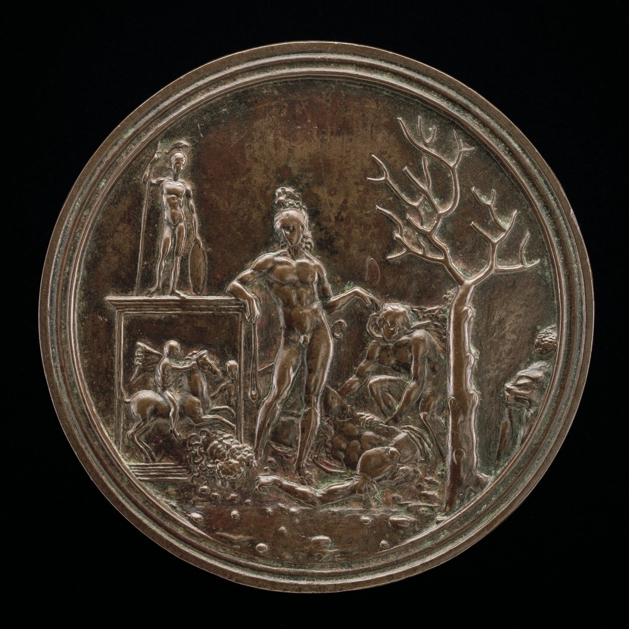 David triumferende over Goliat, 1507 eller før. af Moderno