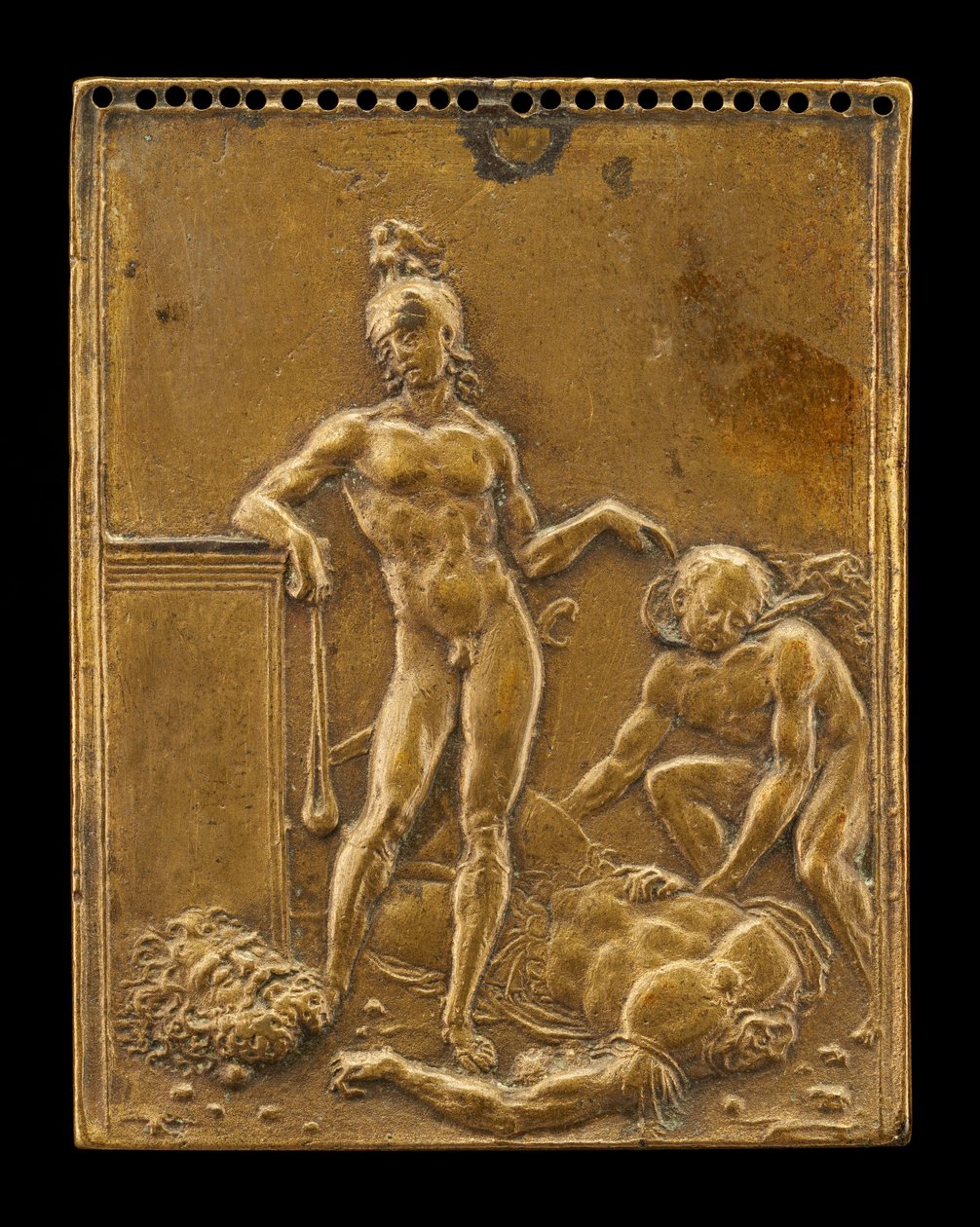 David triumferende over Goliat, 1507 eller før. af Moderno