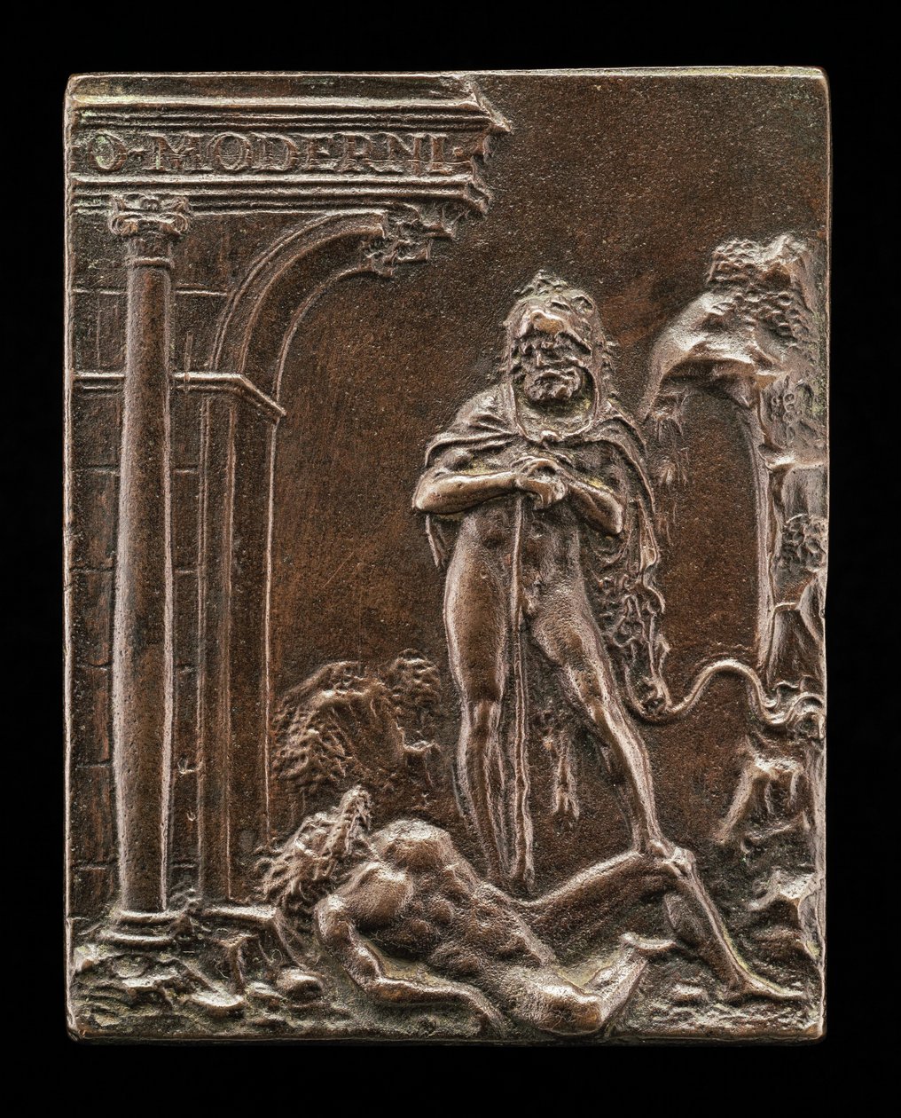 Hercules triumferende over Antaeus, slutningen af det 15. - begyndelsen af det 16. århundrede. af Moderno