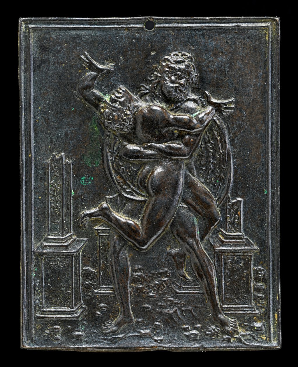 Hercules og Antaeus af Moderno