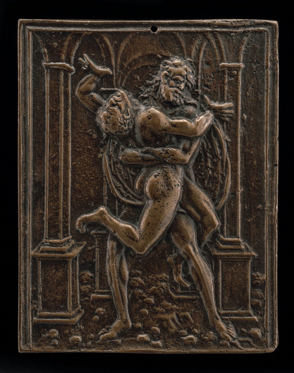Hercules og Antaeus, slutningen af det 15. - begyndelsen af det 16. århundrede. af Moderno