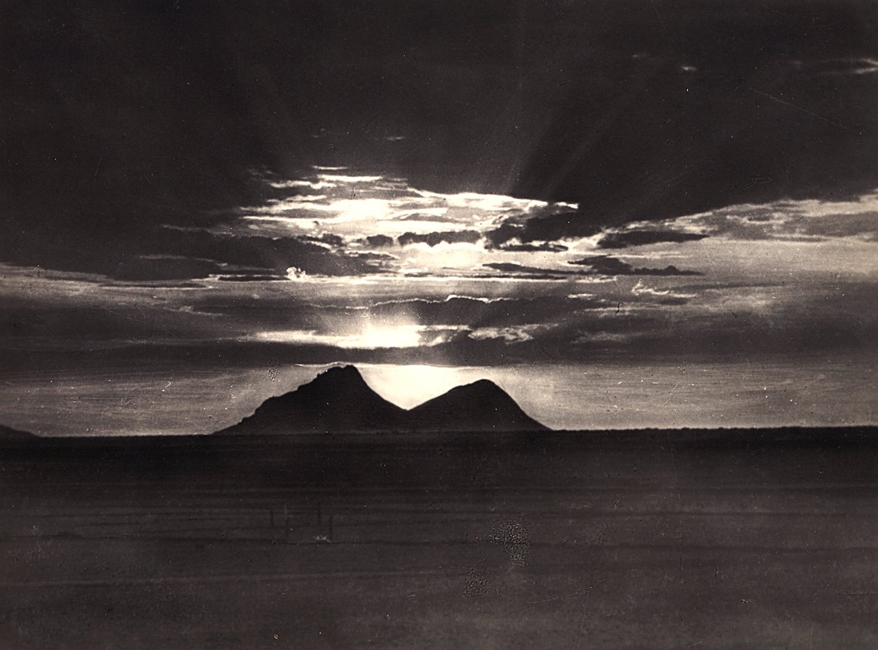 Opbygning af et imperium i den fascistiske tidsalder: Mount Abu Gamel, 09/05/1936 (s/h foto) af Modestino Baldinetti