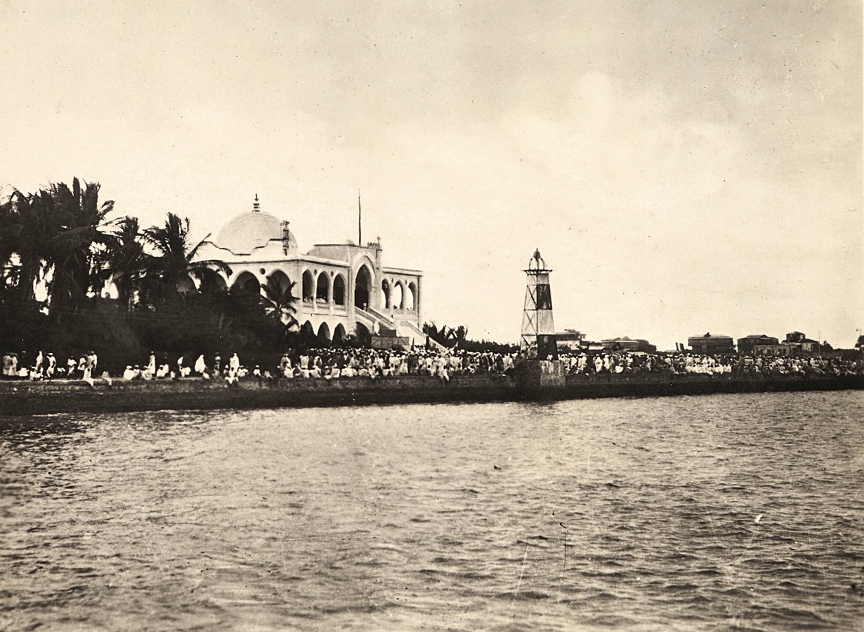 Opbygning af et imperium i den fascistiske tidsalder: Rådhuset i Massaua, 09/05/1936 (s/h foto) af Modestino Baldinetti