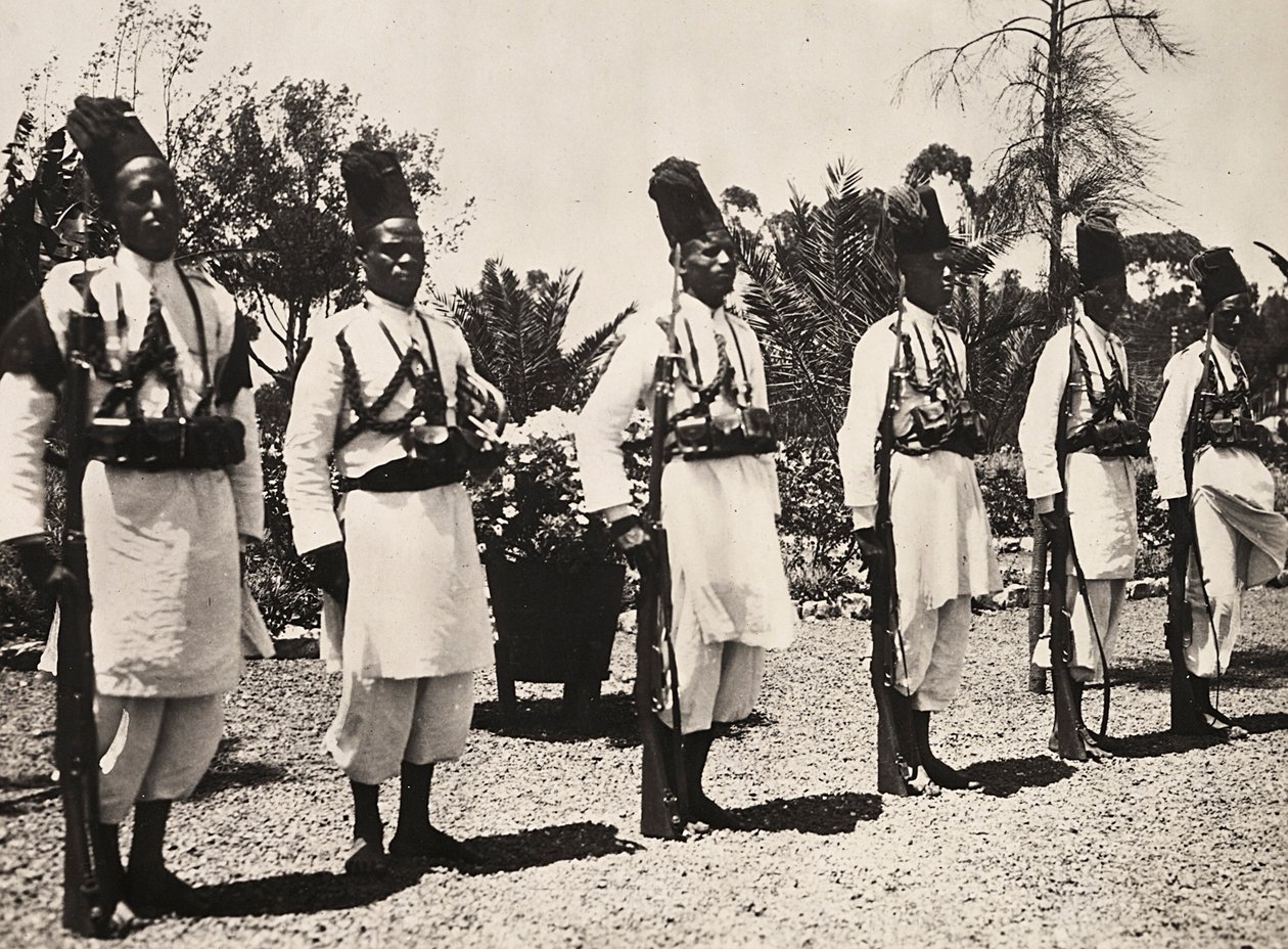 Opbygning af et imperium i den fascistiske tidsalder: de trofaste, 09/05/1936 (s/h-billede) af Modestino Baldinetti