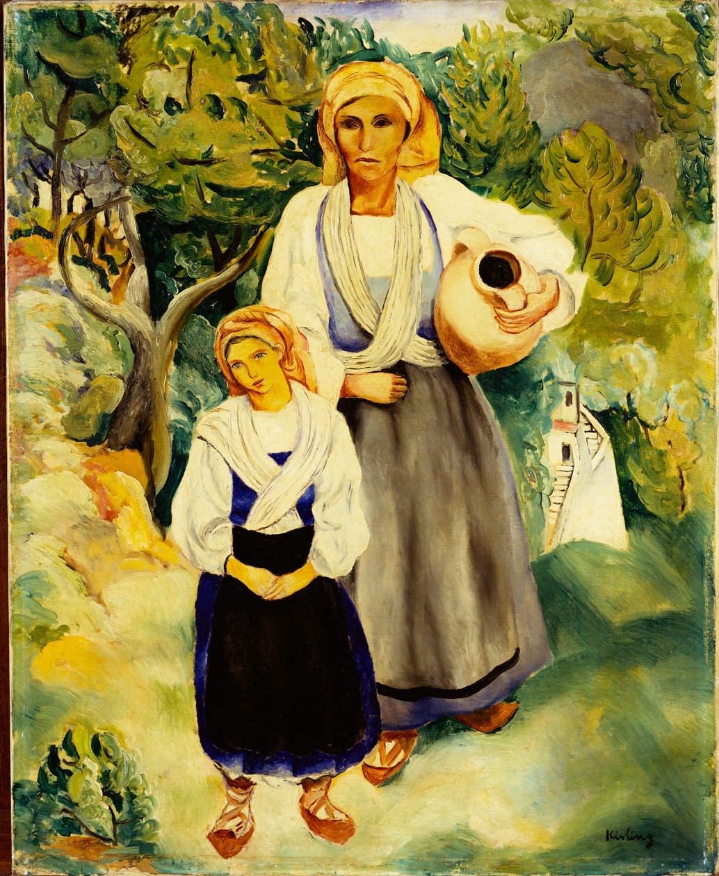 Italienske bønder af Moise Kisling