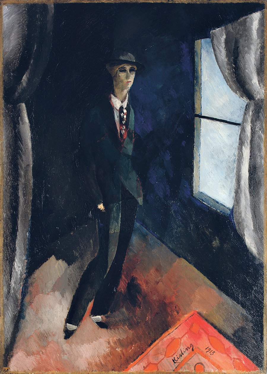 Manden foran vinduet af Moise Kisling