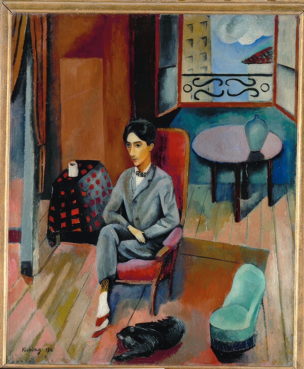 Portræt af Jean Cocteau af Moise Kisling