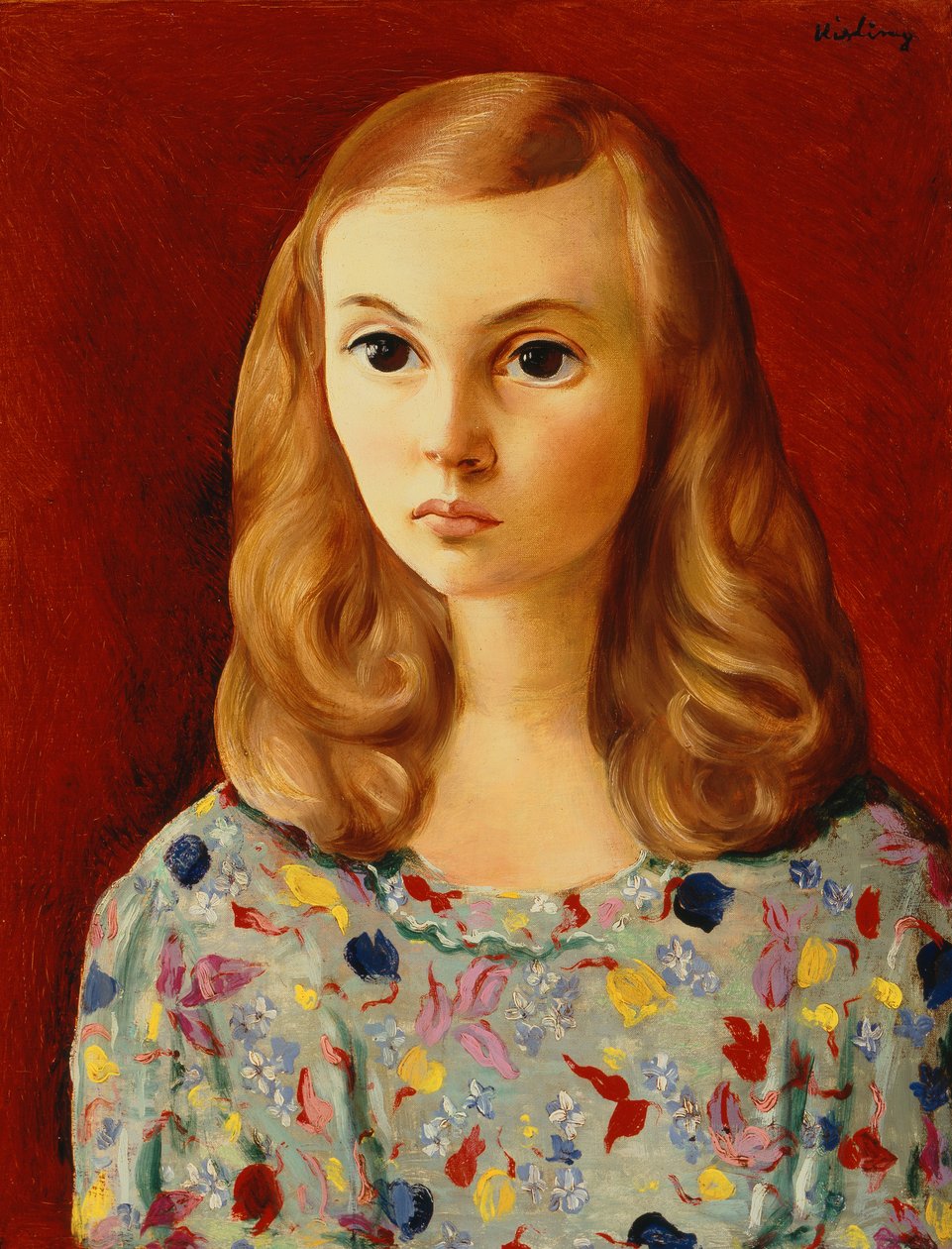 Portræt af en kvinde af Moise Kisling