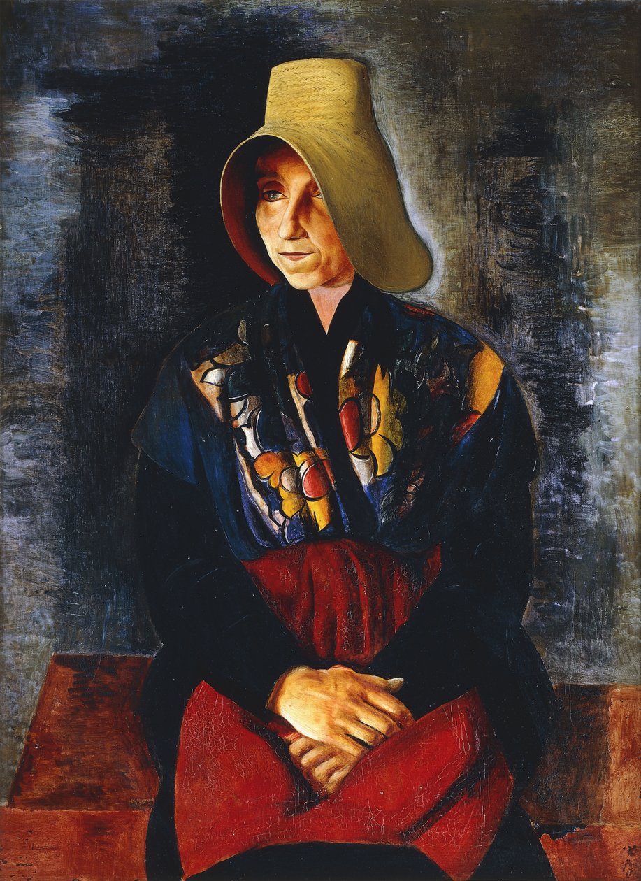 Portræt af Renee Kislings mor; Portrait de la Mere de Renee Kisling af Moise Kisling