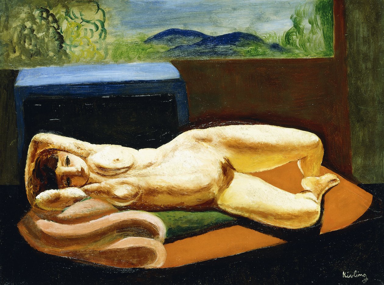 Liggende nøgen af Moise Kisling