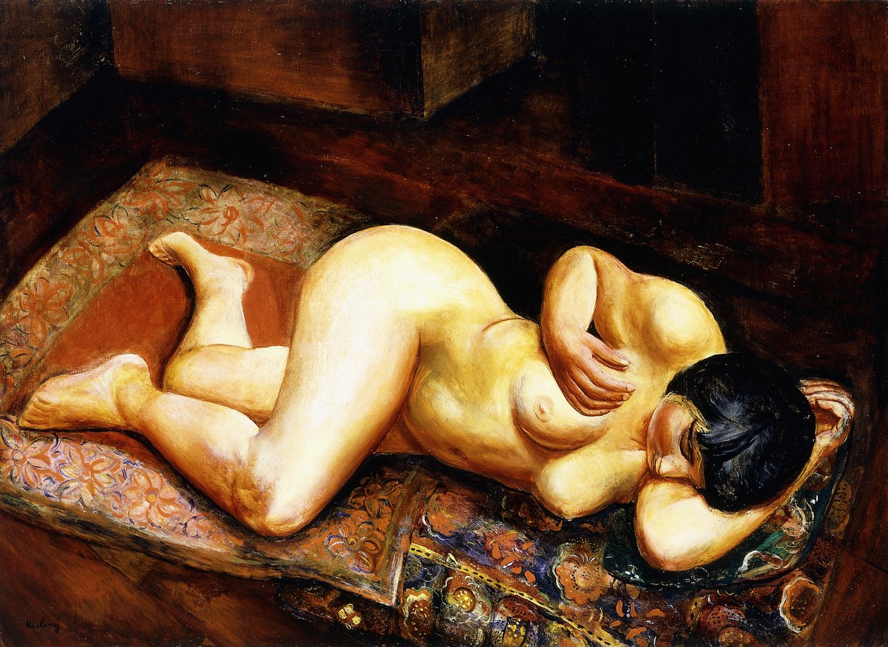 Liggende nøgen kvinde af Moise Kisling