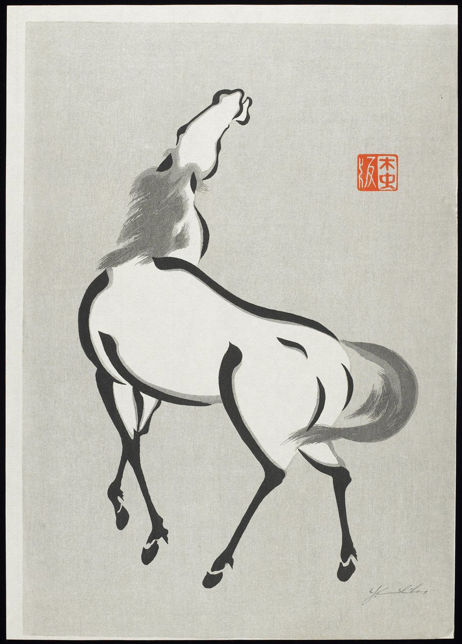 Horse (C) af Mokuchu Urushibara