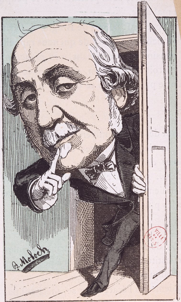 Karikatur af Albert, Duc de Broglie (1821-1901) af Moloch