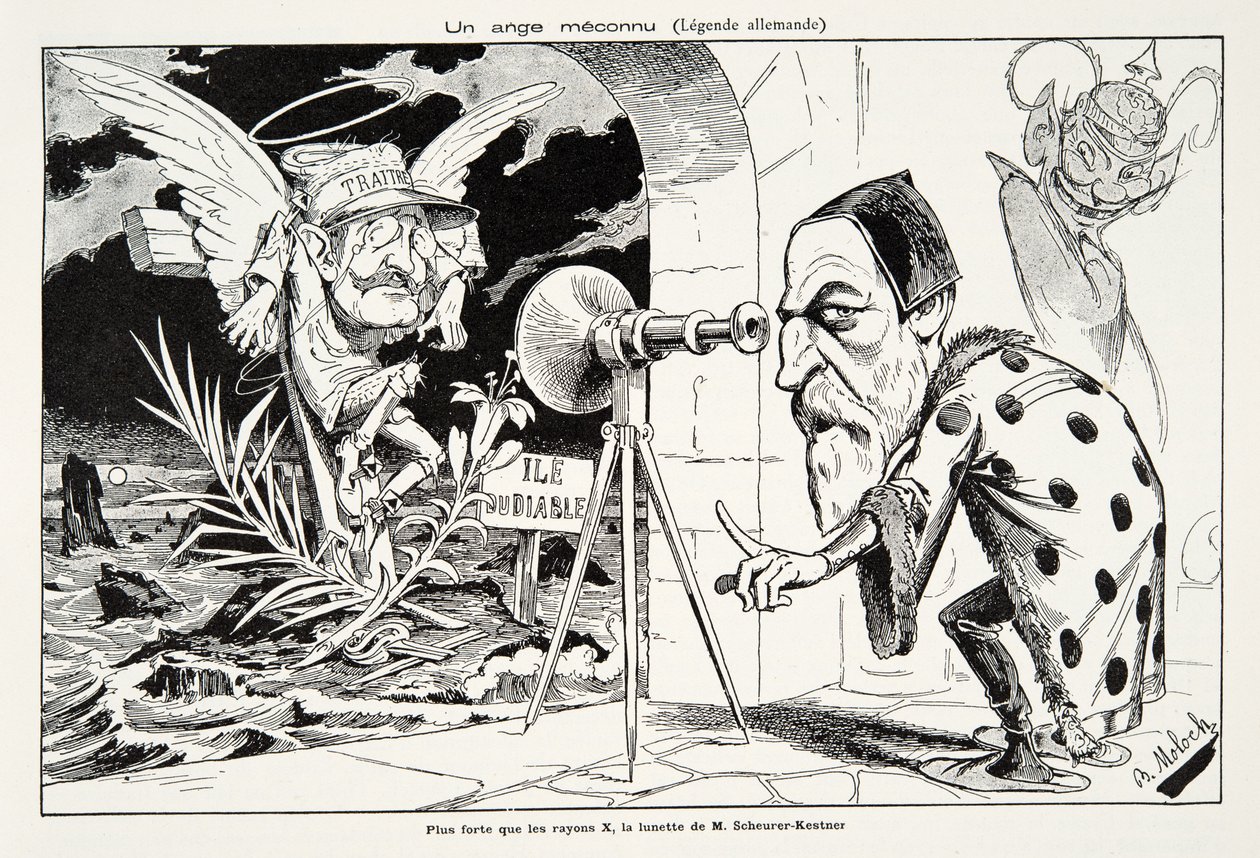 En ukendt engel (tysk legende), fra History of the Third Republic, Vol. I, Politisk historie, udg. 1933 (litho) af Moloch