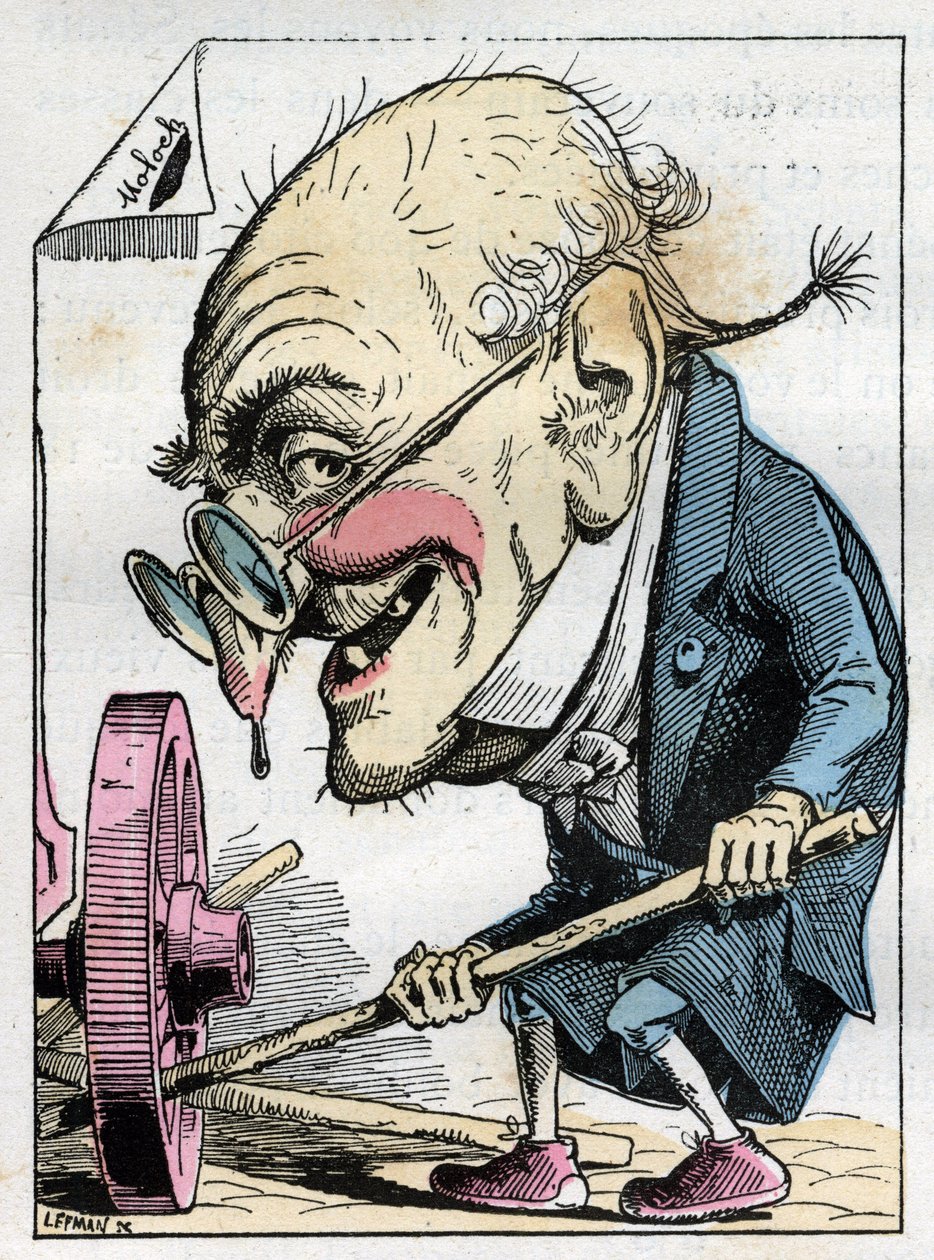 Allegori af det franske senat i det 19. århundrede af Moloch