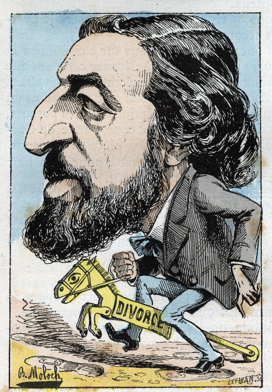 Portræt af Alfred Naquet (1834-1916), fransk politiker af Moloch