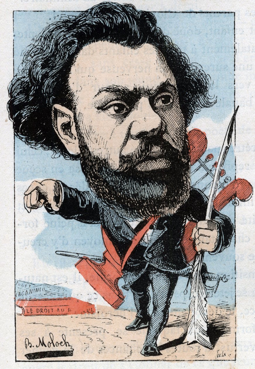 Portræt af Clovis Hugues (1851-1907), fransk digter og politiker af Moloch
