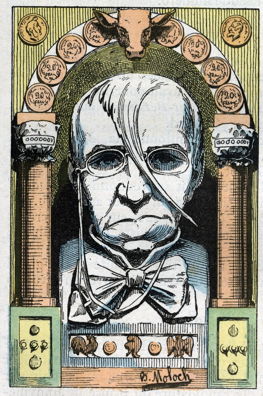 Portræt af Emile de Girardin, fransk journalist, publicist og politiker 1806-1881 af Moloch