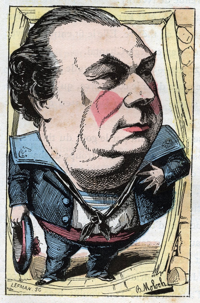 Portræt af Francois Dumaine (1831-1893), fransk komiker af Moloch
