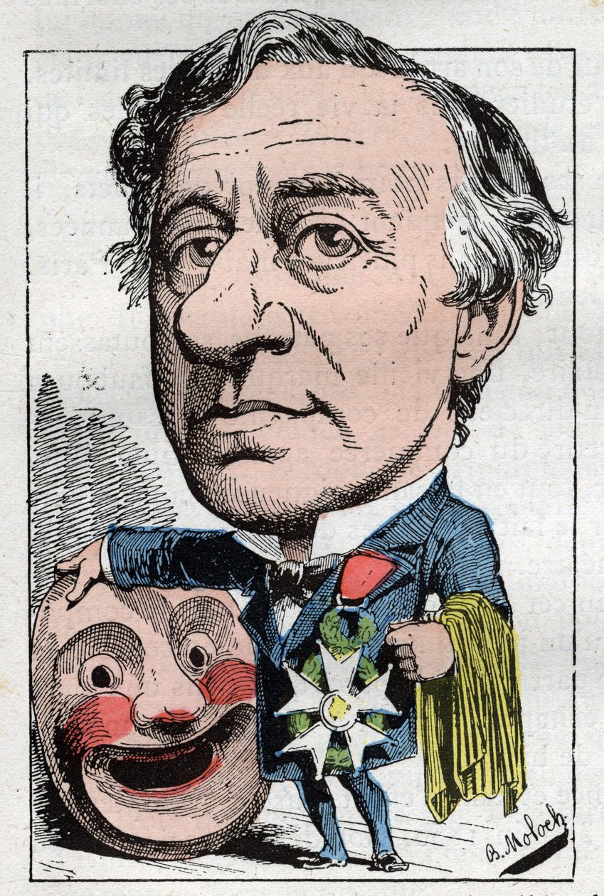 Portræt af Francois Jules Edmond Got (1822 - 1901) fransk skuespiller af Moloch