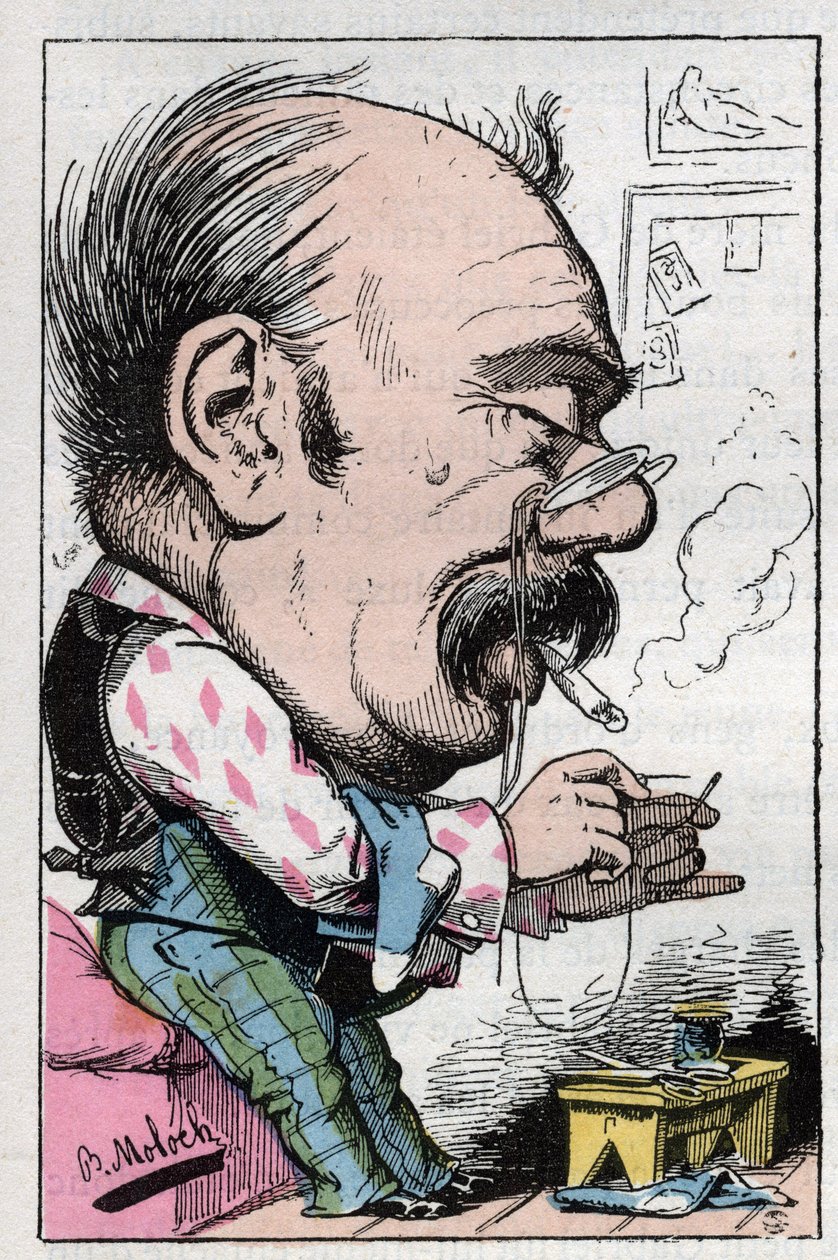 Portræt af Jules Gabriel Celibataire bemærkelsesværdig fransk fra det 19. århundrede. af Moloch