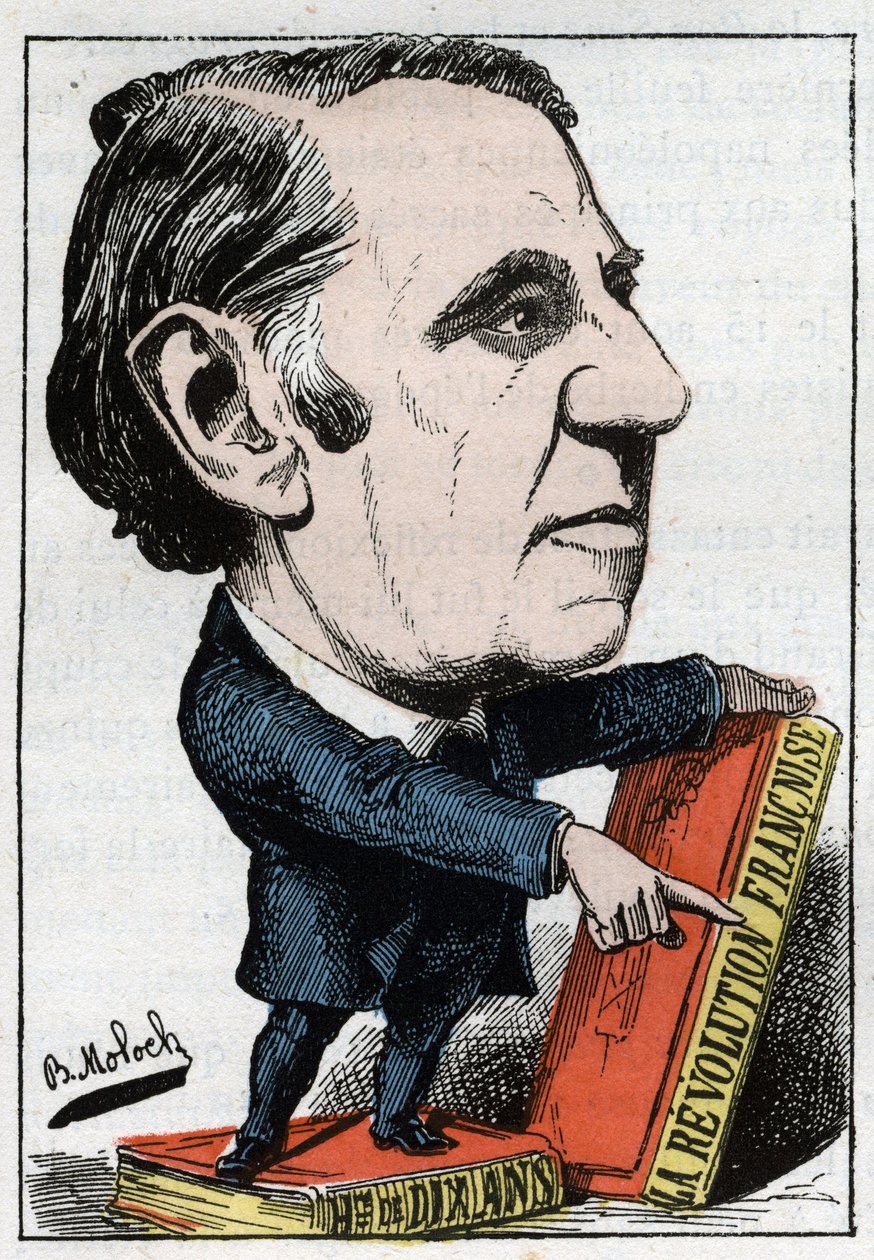 Portræt af Louis Blanc (1811 - 1882), fransk politiker og historiker af Moloch