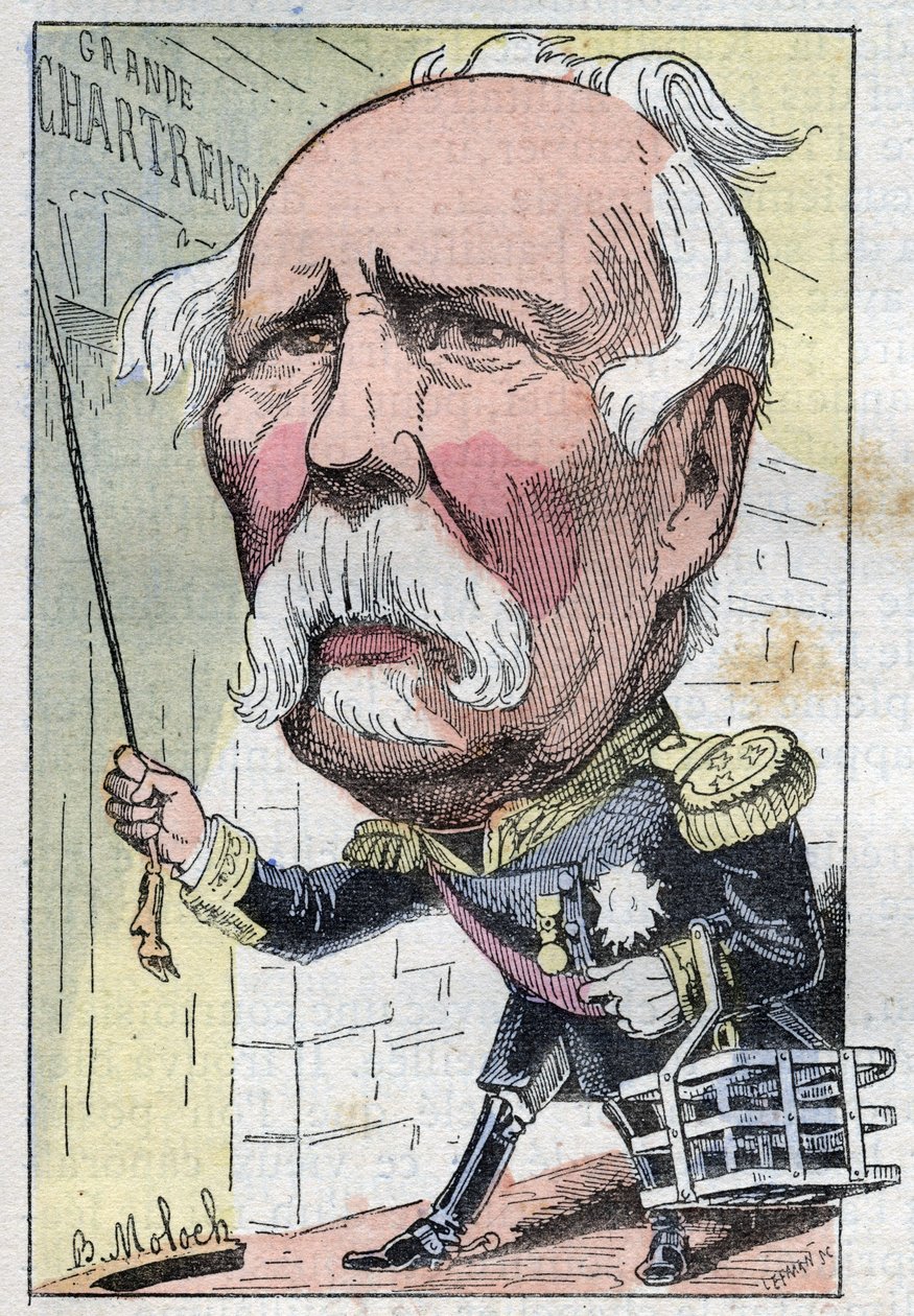 Portræt af Patrice de Mac Mahon, Marechal af Frankrig i 1859, hertug af Magenta (1808-1893) republikkens præsident fra 1873 til 1879 af Moloch