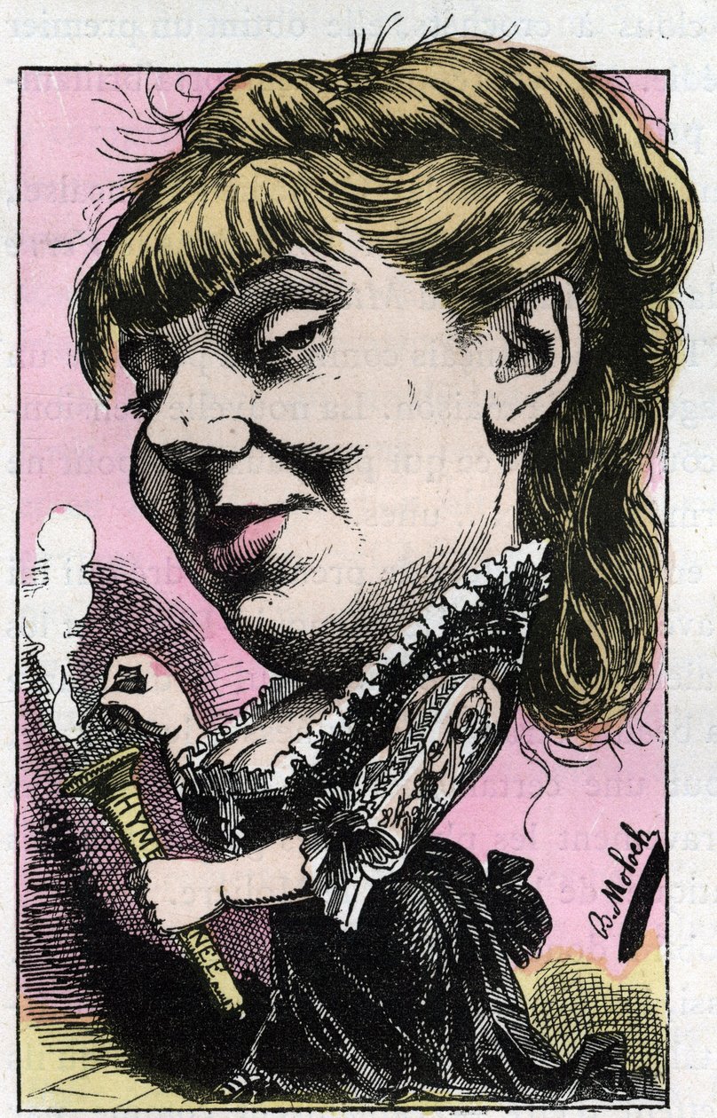 Portræt af Sophie Croizette (1847-1901), societary of the Comedie-Francaise af Moloch