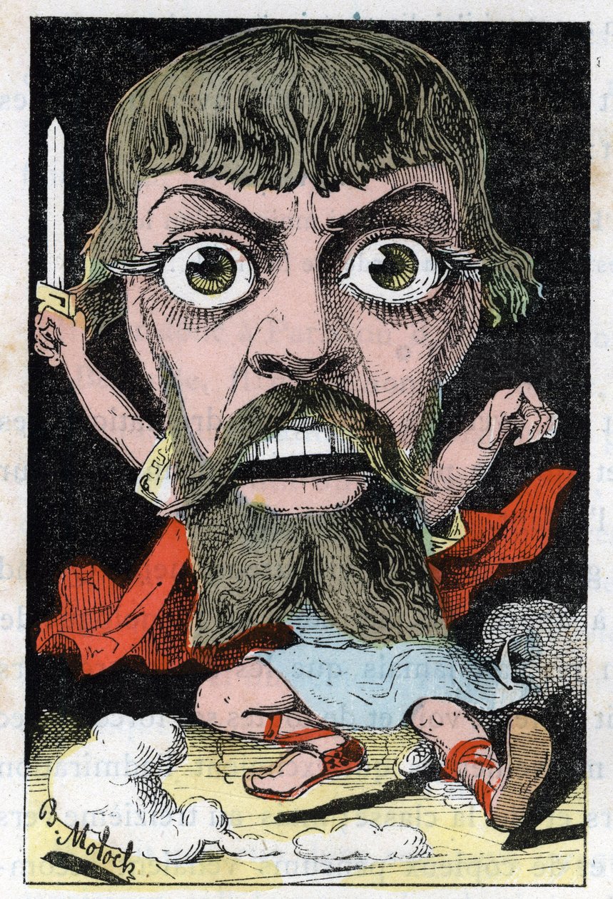 Portræt af skuespilleren Mount-Sully (Jean Sully Mounet, Mounet Sully af Moloch