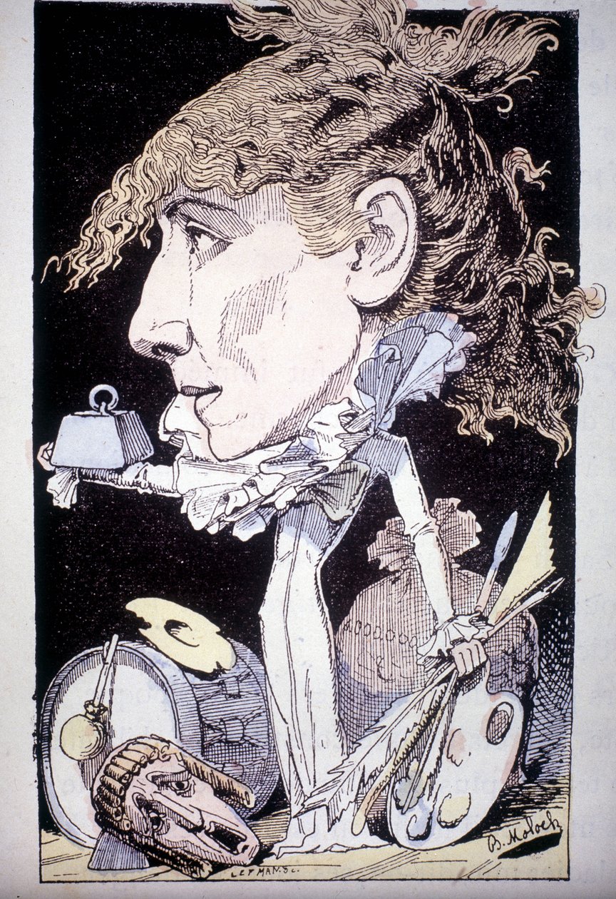 Tegneserie af Henriette Rosine Bernard aka Sarah Bernhardt af Moloch
