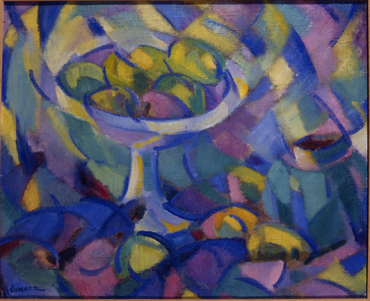 Frugtstilleben, ca. 1913-14 (olie på lærred) af Mommie Schwarz